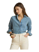 Lauren Ralph Lauren - Camicia in denim Classic-Fit - 200P14149001 - Alicia Wash