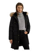 Lauren Ralph Lauren - Piumino con pelliccia ecologica - 297957509001 - BLACK