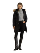 Lauren Ralph Lauren - Piumino con pelliccia ecologica - 297957509001 - BLACK