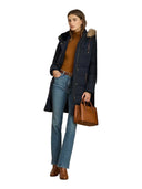 Lauren Ralph Lauren - Piumino con pelliccia ecologica - 297957509008 - Dk Navy