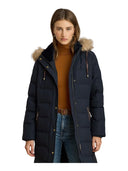 Lauren Ralph Lauren - Piumino con pelliccia ecologica - 297957509008 - Dk Navy