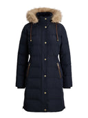 Lauren Ralph Lauren - Piumino con pelliccia ecologica - 297957509008 - Dk Navy