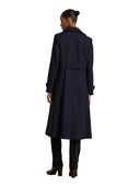 Lauren Ralph Lauren - Cappotto a doppio petto in twill - 297P04150002 - Regal Navy
