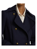 Lauren Ralph Lauren - Cappotto a doppio petto in twill - 297P04150002 - Regal Navy