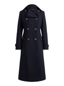 Lauren Ralph Lauren - Cappotto a doppio petto in twill - 297P04150002 - Regal Navy