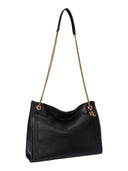 Lauren Ralph Lauren - Borsa Tote Bradley grande in pelle martellata - 431969352002 - BLACK