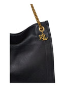 Lauren Ralph Lauren - Borsa Tote Bradley grande in pelle martellata - 431969352002 - BLACK