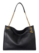 Lauren Ralph Lauren - Borsa Tote Bradley grande in pelle martellata - 431969352002 - BLACK