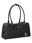 Lauren Ralph Lauren - Borsa Bauletto Marcy grande in pelle - 431P06068002 - BLACK