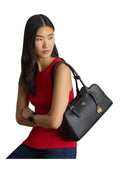Lauren Ralph Lauren - Borsa Bauletto Marcy grande in pelle - 431P06068002 - BLACK