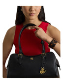Lauren Ralph Lauren - Borsa Bauletto Marcy grande in pelle - 431P06068002 - BLACK