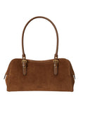 Lauren Ralph Lauren - Borsa Bauletto Marcy grande in camoscio - 431P11777001 - Light Tobacco/Light Tobacco