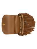 Lauren Ralph Lauren - Borsa a tracolla Marcy media con frange - 431P11793001 - Light Tobacco/Light Tobacco