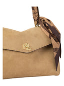 Lauren Ralph Lauren - Borsa Bauletto Farrah medio con foulard - 431P18402001 - Camel/Urban Bltng/Camel Multi