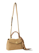 Lauren Ralph Lauren - Borsa Bauletto Farrah piccolo con foulard - 431P18421001 - Camel/Urban Bltng/Camel Multi