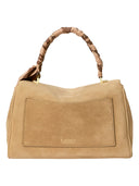 Lauren Ralph Lauren - Borsa Bauletto Farrah piccolo con foulard - 431P18421001 - Camel/Urban Bltng/Camel Multi