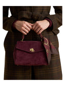 Lauren Ralph Lauren - Borsa Bauletto Farrah piccolo con foulard - 431P18421002 - Dk Grnt/Urban Bltng/Grnt Multi