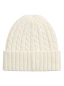 Lauren Ralph Lauren - Berretto a trecce con logo ricamato - 454P23505002 - Cream