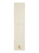 Lauren Ralph Lauren - Sciarpa a trecce con logo ricamato - 454P23506002 - Cream