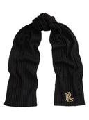 Lauren Ralph Lauren - Sciarpa a trecce con logo ricamato - 454P23506003 - BLACK