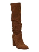 Lauren Ralph Lauren - Stivali alti Artizan in camoscio - 802937807002 - Tobacco