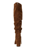 Lauren Ralph Lauren - Stivali alti Artizan in camoscio - 802937807002 - Tobacco