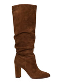 Lauren Ralph Lauren - Stivali alti Artizan in camoscio - 802937807002 - Tobacco