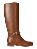 Lauren Ralph Lauren - Stivali alti Brooke II in vitello - 802974383001 - Lauren Tan