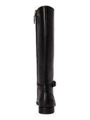 Lauren Ralph Lauren - Stivali alti Brooke II in vitello - 802974383004 - BLACK