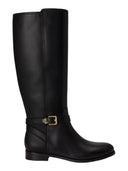 Lauren Ralph Lauren - Stivali alti Brooke II in vitello - 802974383004 - BLACK