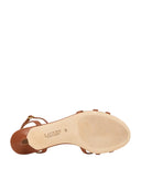 Lauren Ralph Lauren - Sandali Kendyl in pelle scamosciata con tacco - 802P10397001 - Brown