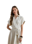 Lauren Ralph Lauren - Abito Woven - 200P08876001 - Natural