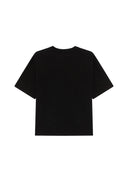 Amish - T-shirt Crop Unisex Jersey You surrender - Amu144Cr590569-C0073 - Washed Black