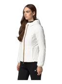K-Way - Giacca Lily St Warm Double - K6128Tw-Dbp - White Natural - Black Pure