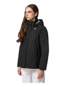 K-Way - Giacca Marlette Twill Soft Beaver - K8144Bw-Dcb - Black Pure - Grey Warm