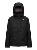 K-Way - Giacca Marlette Twill Soft Beaver - K8144Bw-Dcb - Black Pure - Grey Warm
