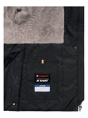 K-Way - Giacca Marlette Twill Soft Beaver - K8144Bw-Dcb - Black Pure - Grey Warm