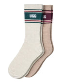 Ugg - Calze W Jedlyn Varsity Crew 2 Pack - 1181410-Swtrw - Saltwater / Wild Grape