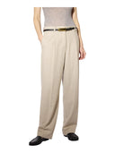 Liviana Conti - Pantalone Zenon - F6Wl17-Rsc-N - Resca Beije/Bianco