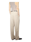 Liviana Conti - Pantalone Zenon - F6Wl17-Rsc-N - Resca Beije/Bianco