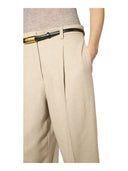 Liviana Conti - Pantalone Zenon - F6Wl17-Rsc-N - Resca Beije/Bianco