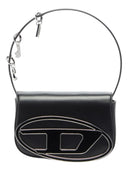 Diesel - 1DR -Iconica borsa a spalla in pelle con charms - X08396P9249-T8013 - 001 - Black