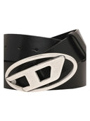 Diesel - Cintura 3.9 cm in pelle con fibbia a D - X08516Pr666-T8013-001 - BLACK