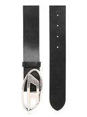 Diesel - Cintura 3.9 cm in pelle con fibbia a D - X08516Pr666-T8013-001 - BLACK