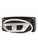 Diesel - Cintura 3.9 cm in pelle con fibbia a D - X08516Pr666-T8013-001 - BLACK