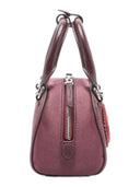 Diesel - 1DR Dome - Borsa bowling piccola in raso e scamo - X10369P9155-T5088 - 606 - Merlot