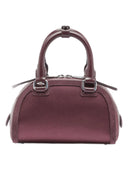 Diesel - 1DR Dome - Borsa bowling piccola in raso e scamo - X10369P9155-T5088 - 606 - Merlot