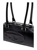 Diesel - 1DR Dome - Borsa bowling rettangolare in pelle - X10641P8279-T8013-001 - BLACK
