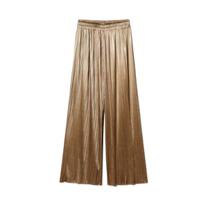 Twinset Pantalone 231ap2034-10335 Palazzo Morbido Plisse' Desert Palm - Barbara1999