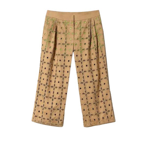 Twinset Pantalone 231ap208c-10467 Cropped Vita Bassa Bic.Kelp/Lime Green - Barbara1999